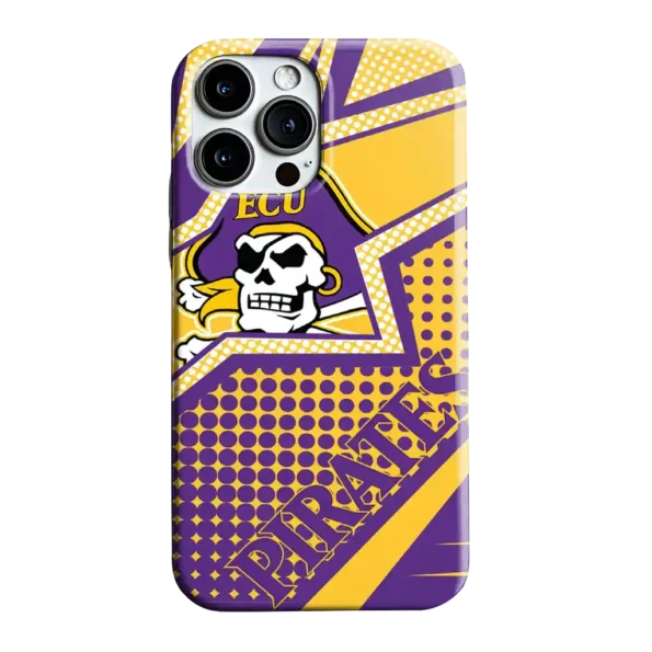 east carolina pirates star outline purple phone case best selling