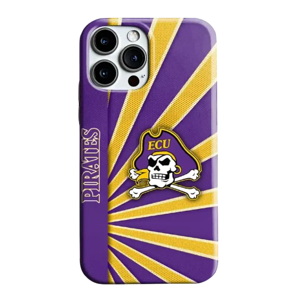 east carolina pirates sunburst rays purple phone case best selling
