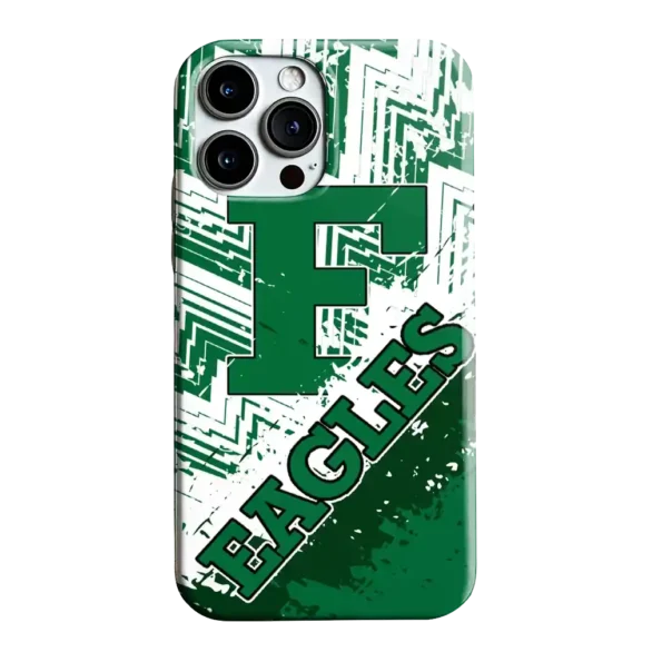 eastern michigan eagles abstract zigzag green phone case best selling