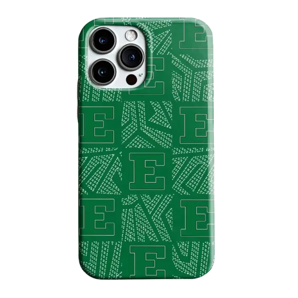 eastern michigan eagles chevron squares green phone case best selling