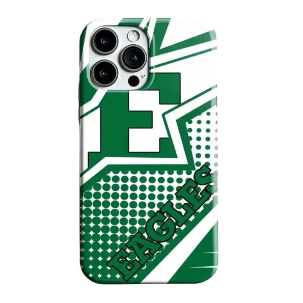 eastern michigan eagles star outline green phone case best selling
