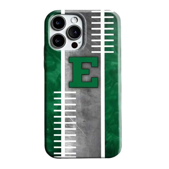 eastern michigan eagles yard markers green gray phone case best selling