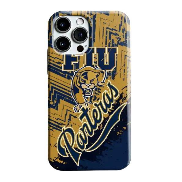 fiu panthers abstract zigzag blue phone case best selling