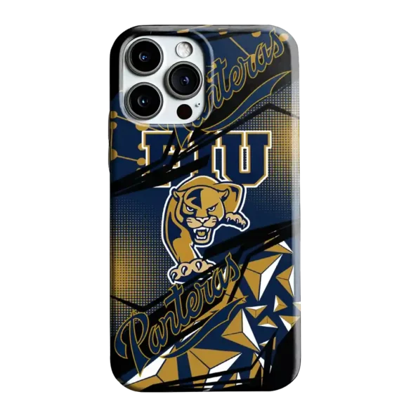 fiu panthers jagged flash blue black phone case best selling
