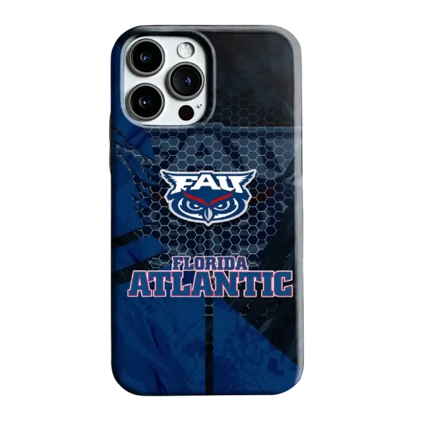 florida atlantic owls web overlay blue phone case best selling