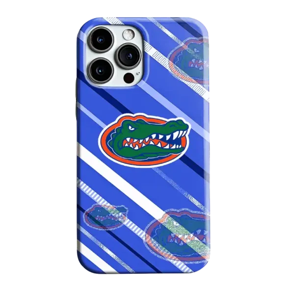 florida gators linear stripes blue phone case best selling