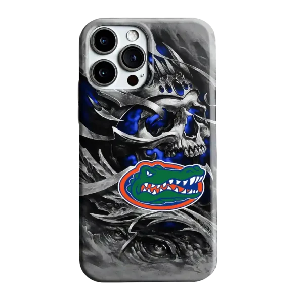 florida gators skull blades blue gray phone case best selling