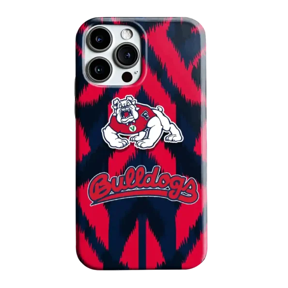 fresno state bulldogs chevron zigzag red phone case best selling