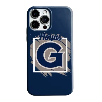 Georgetown Hoyas Brush Square Blue Phone Case