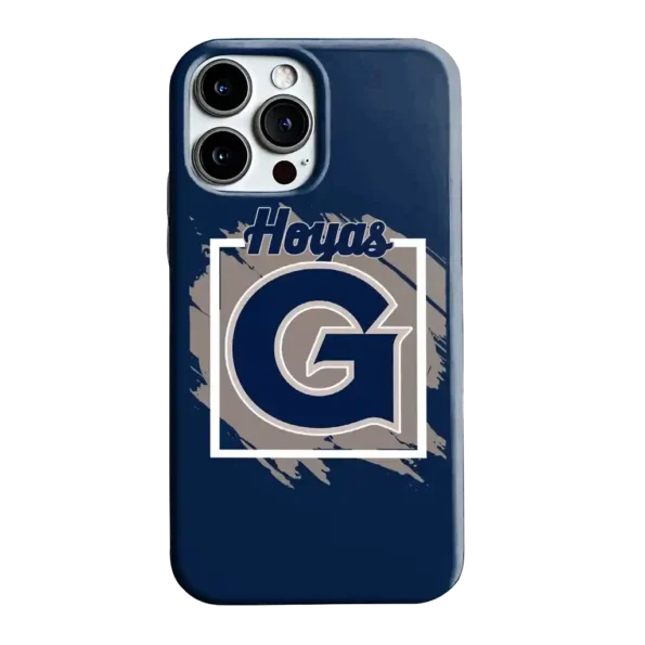 georgetown hoyas brush square blue phone case best selling