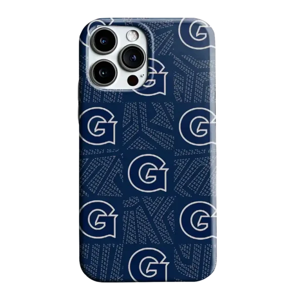 georgetown hoyas chevron squares blue phone case best selling