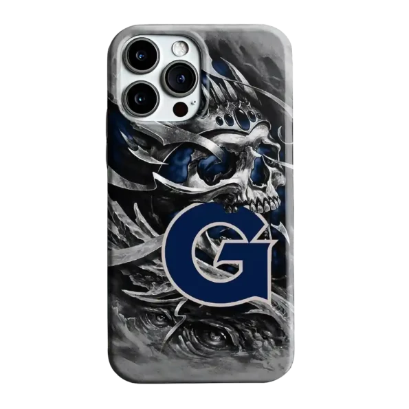 georgetown hoyas skull blades blue gray phone case best selling