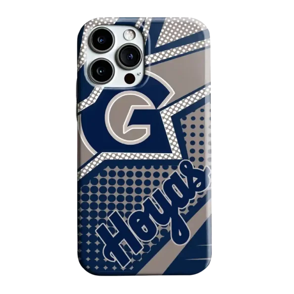 georgetown hoyas star outline blue phone case best selling