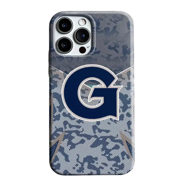 georgetown hoyas striped overlay blue phone case best selling