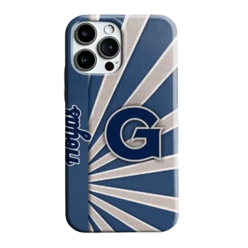 Georgetown Hoyas Sunburst Rays Blue Phone Case