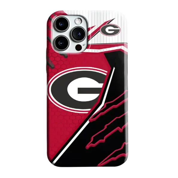 georgia bulldogs armor streaks red phone case best selling