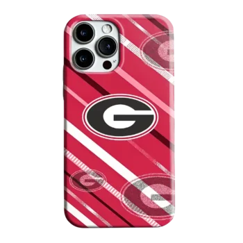 Georgia Bulldogs Linear Stripes Red Phone Case