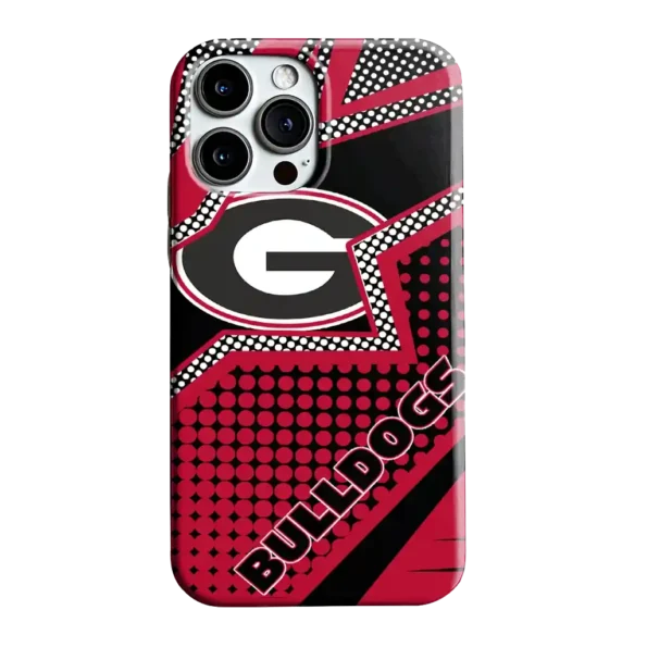 georgia bulldogs star outline red phone case best selling