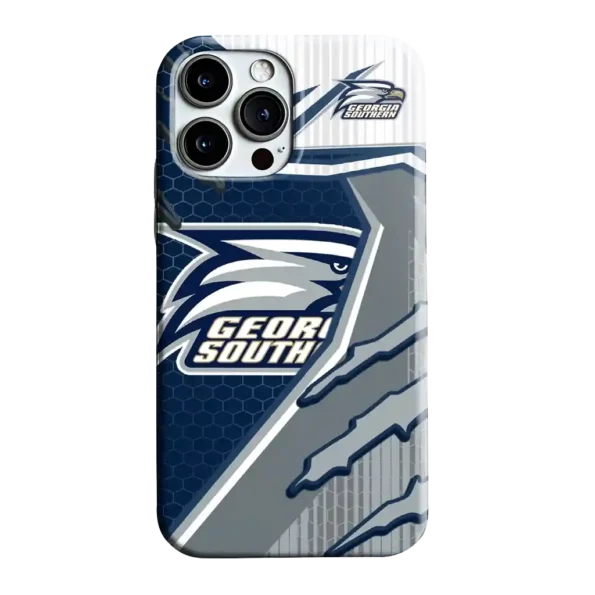 georgia southern eagles armor streaks blue phone case best selling
