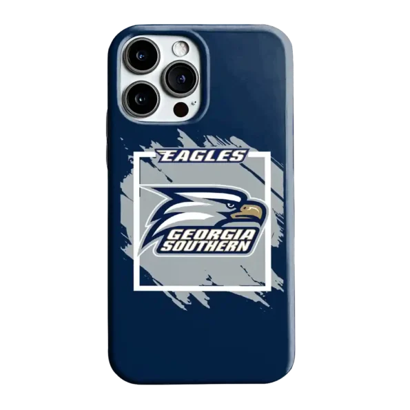 georgia southern eagles brush square blue phone case best selling