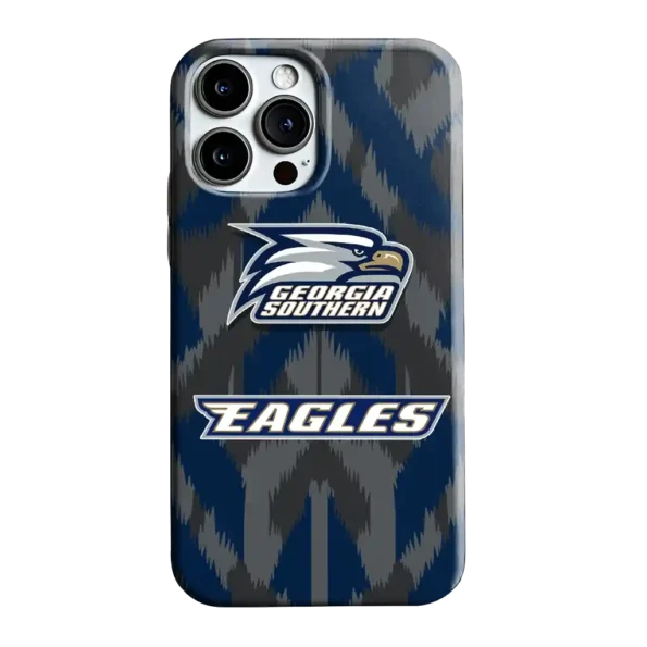 georgia southern eagles chevron zigzag blue phone case best selling
