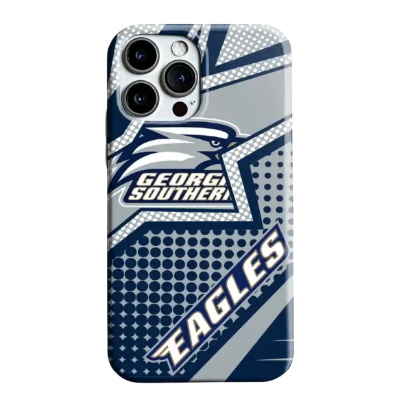 georgia southern eagles star outline blue phone case best selling