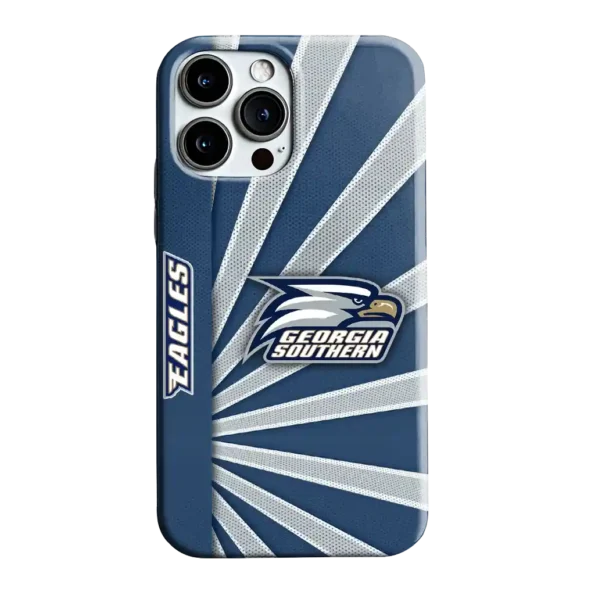 georgia southern eagles sunburst rays blue phone case best selling