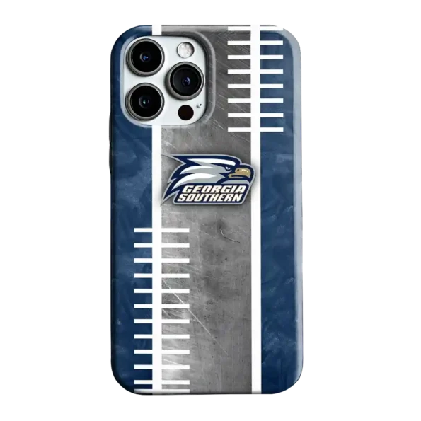 georgia southern eagles yard markers blue gray phone case best selling