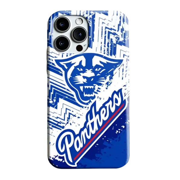 georgia state panthers abstract zigzag blue phone case best selling