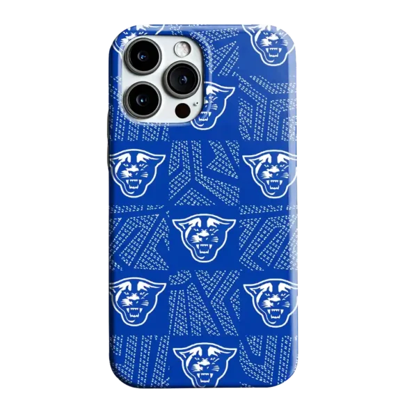 georgia state panthers chevron squares blue phone case best selling