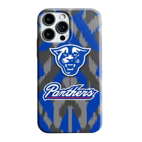 georgia state panthers chevron zigzag blue phone case best selling