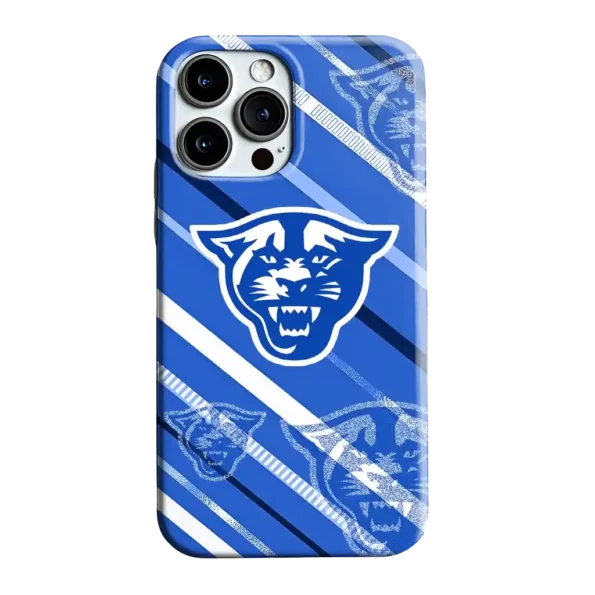 georgia state panthers linear stripes blue phone case best selling