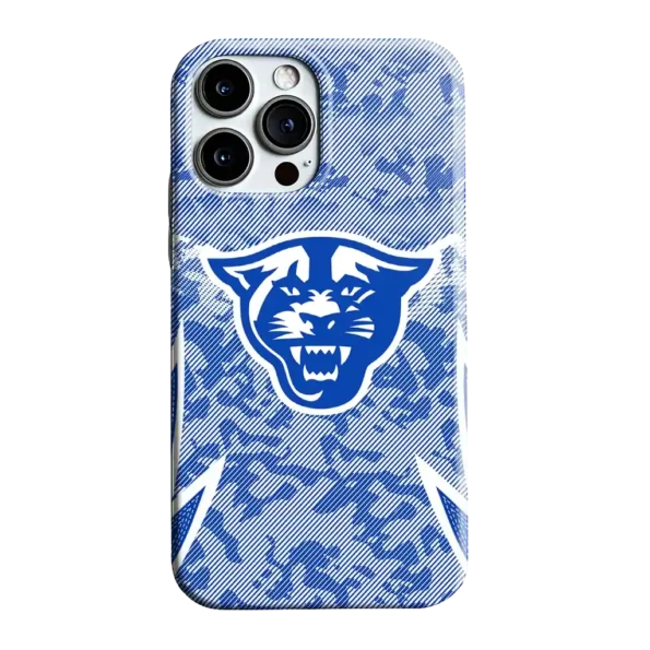 georgia state panthers striped overlay blue phone case best selling