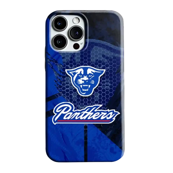 georgia state panthers web overlay blue phone case best selling