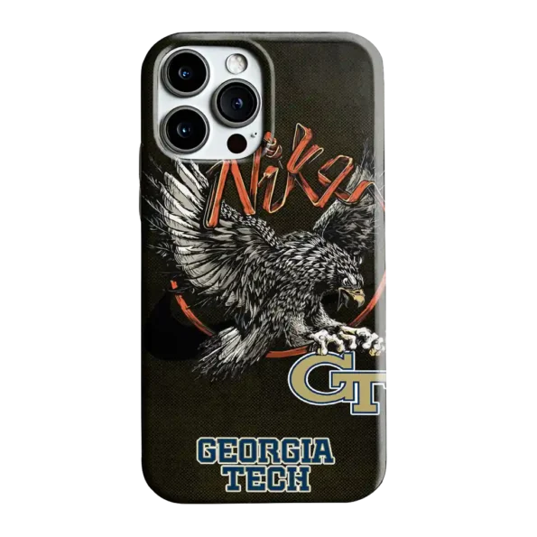 georgia tech yellow jackets eagle soar gold phone case best selling