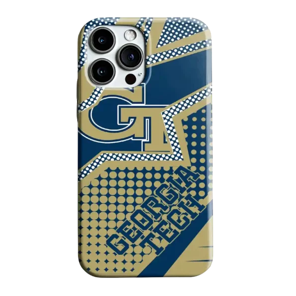 georgia tech yellow jackets star outline gold phone case best selling