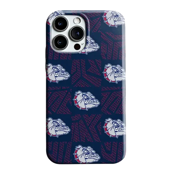 gonzaga bulldogs chevron squares blue phone case best selling