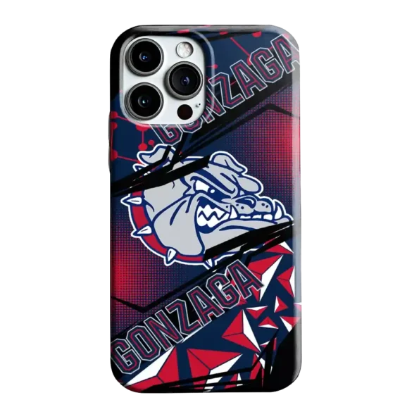 gonzaga bulldogs jagged flash blue black phone case best selling
