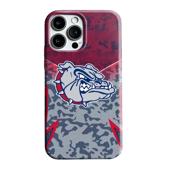 gonzaga bulldogs striped overlay blue phone case best selling