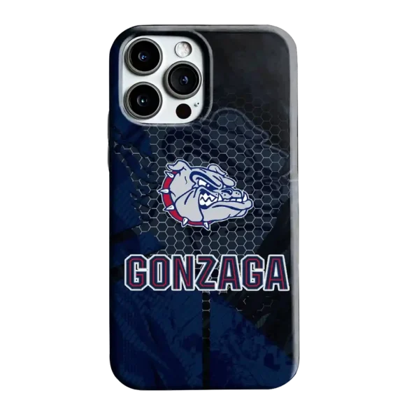 gonzaga bulldogs web overlay blue phone case best selling