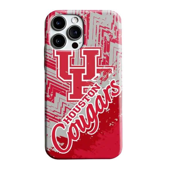 houston cougars abstract zigzag red phone case best selling