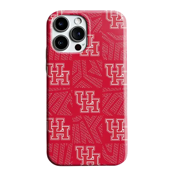 houston cougars chevron squares red phone case best selling