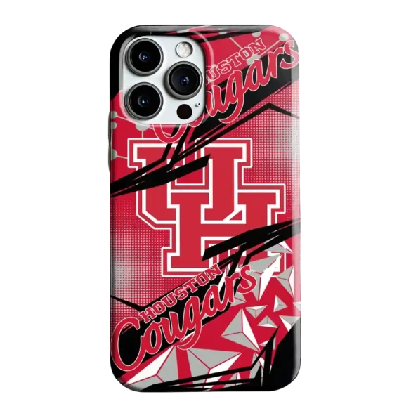 houston cougars jagged flash red black phone case best selling