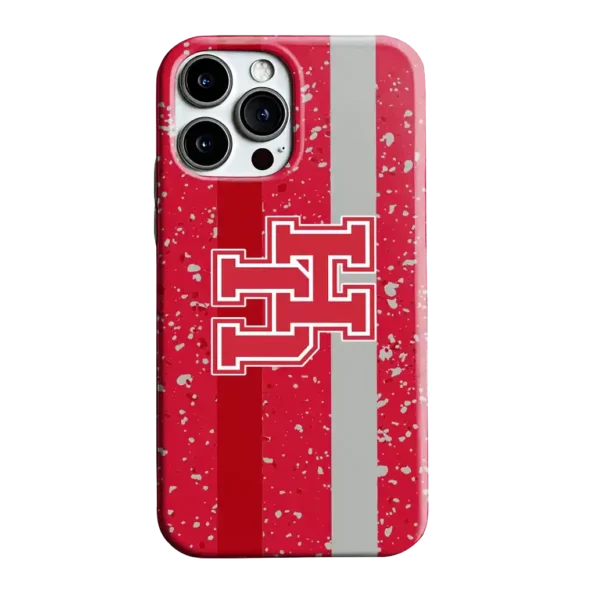 houston cougars textured stripe red phone case best selling