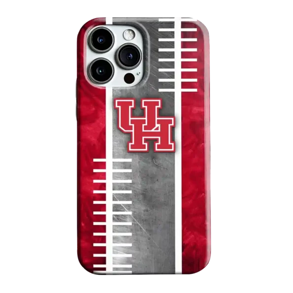 houston cougars yard markers red gray phone case best selling