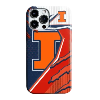 Illinois Fighting Illini Armor Streaks Blue Phone Case