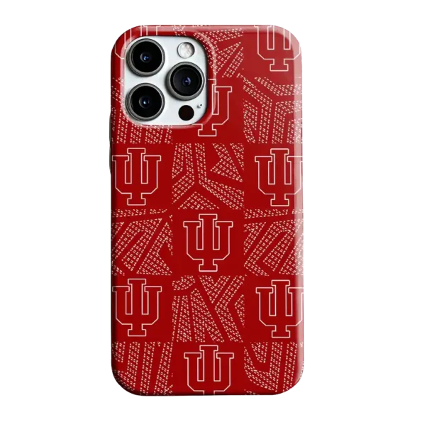 indiana hoosiers chevron squares red phone case best selling