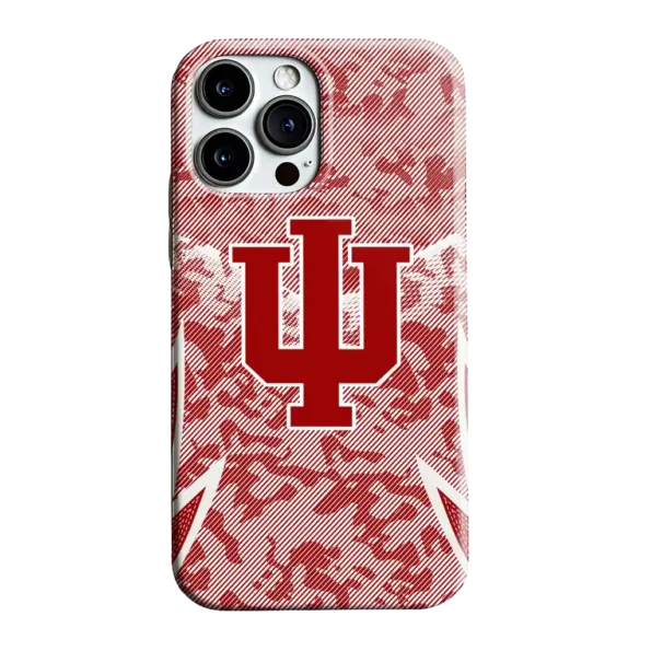 indiana hoosiers striped overlay red phone case best selling