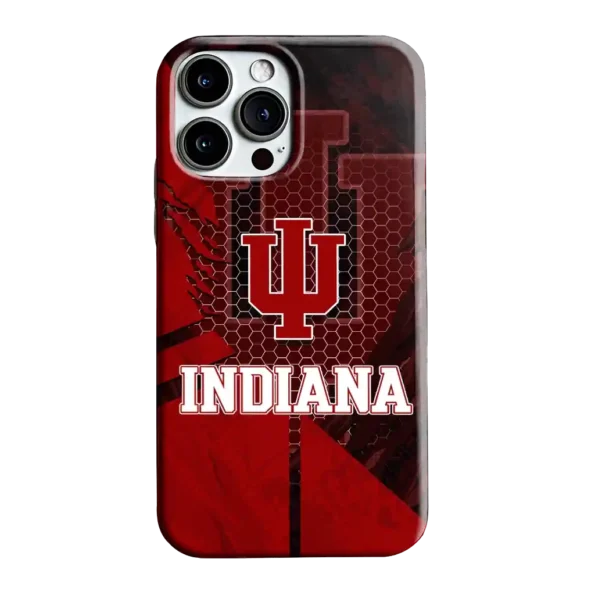 indiana hoosiers web overlay red phone case best selling