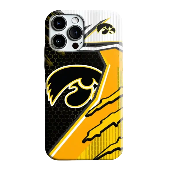 iowa hawkeyes armor streaks black phone case best selling